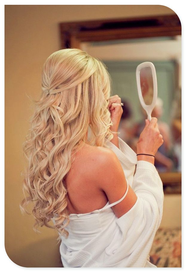 Long wedding hair style